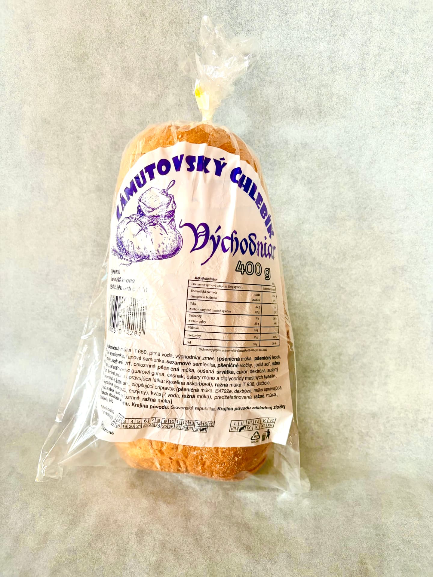 Zámutovský chlebík Východniar 400 g v balení